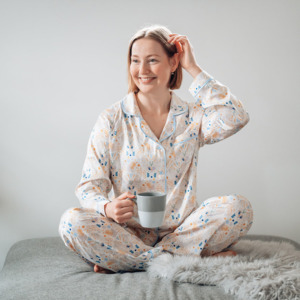 All Sleepwear: Aroha Long PJ Set | Golden Kiwi