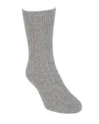 Possum Merino: Lothlorian Possum Merino Rib Socks Silver