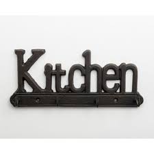 Hooks Cast Iron: CAST IRON 'KITCHEN' KEY HANGER