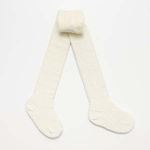 Lamington Merino Socks: Lamington Merino Wool Tights-Natural