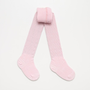 Lamington Merino Socks: Lamington Merino Wool Tights-Cherry Blossom
