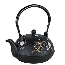 Cast Iron Tea Pots: CAST IRON TEA POT - BLOSSOM