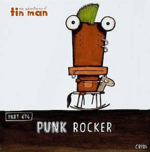 Tin Man Collection: Block Mount Print-Punk Rocker
