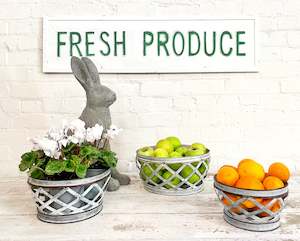 Round Iron Baskets