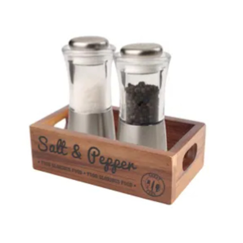 Salt Pepper Mills: Salt & Pepper Crate