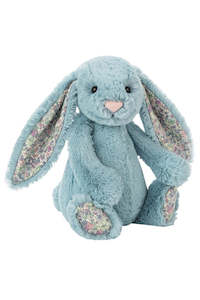 Jelly Cats: JELLY CAT-Blossom Aqua Bunny (Medium)