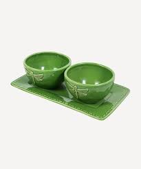 Dragonfly Dinnerware: Dragonfly Condiment Set Green