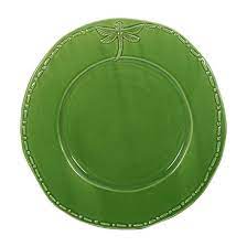 Dragonfly Dinnerware: Dragonfly Lunch Plate - GREEN