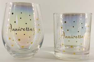 ANNIVERSARY GLASSES - Scotch & Stemless Wine