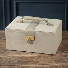 Jewellery Boxes: STACKERS Classic Jewellery Box Luxury Oatmeal & Linen