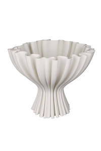 Vases Planters: Cleo 3D Printed Vase - White