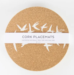 LIGA Cork Placemats - Swallows