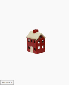 Alsace Petite Tea Light Chalet Red Cream
