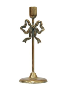Candle Holders Lanterns Candles: Bow Design Candleholder - Large