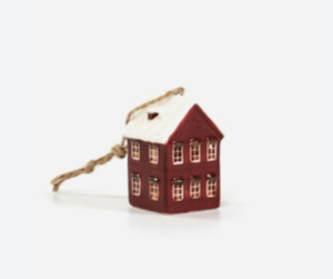 Christmas Tree Hangers: Hanging Mini House