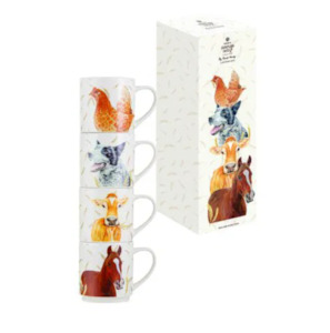 New: Farmyard Faces II - Stackable Mugs