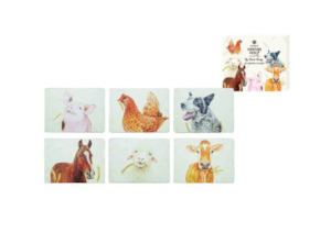 Farmyard Faces II - Coasters