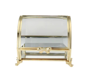 Glass Jewellery Box Curved Top