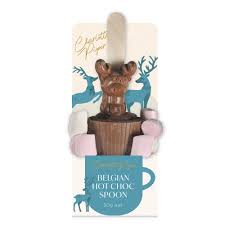 Christmas: Belgian Hot Choc Spoon - Reindeer