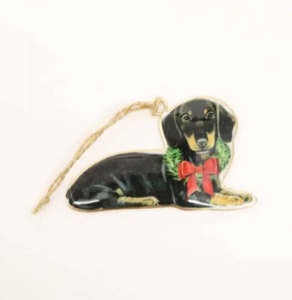 Vintage Dachshund Lying Hanger