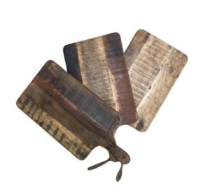 Chopping Boards: Wooden Chopping Board with Leather Strap