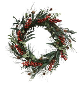 Christmas: Foraged Red Berry Wreath - Small