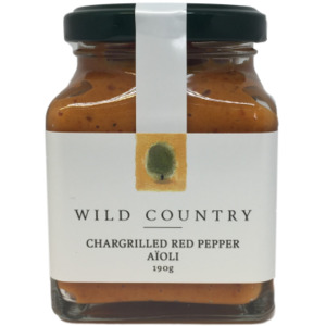 Condiments: WILD COUNTRY - Chargrilled Red Pepper Aioli
