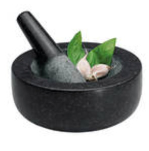 AVANTI Mortar & Pestle Low Profile Black