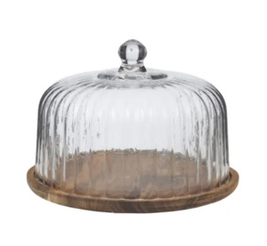 Baking: Bosco Glass/Wood Cake Dome
