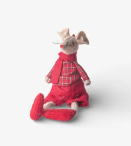Christmas: Red Harry Mouse Sitting