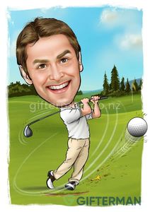 Golf Caricature