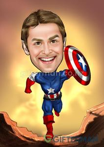 Captain America Caricature
