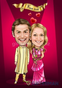 Products: Indian Wedding Caricature