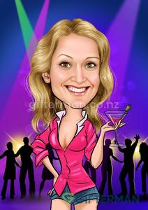 Products: Party Girl Drawing