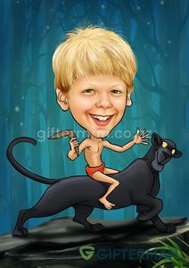 Products: Mowgli Kids Caricature
