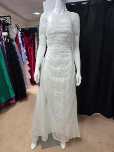 DPB0113 Off the Shoulder Sequin Corset Style Dress