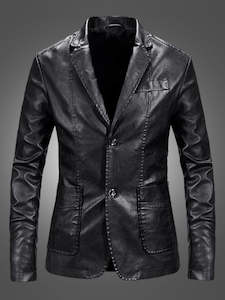 DSB0011 - Slim Leather Blazer