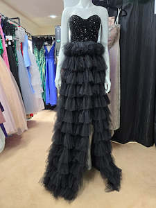 Dresses In New: DPB0254 Sequin & Ruffle Ball Dress