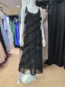 Dresses In New: DPB0126 Black Frill Dress