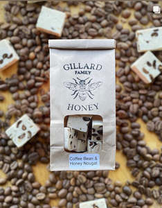 honey: Raw Honey and Coffee Bean Nougat