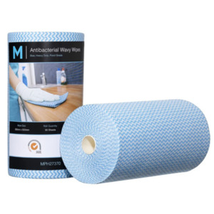 Matthews Antibacterial Wavy Wipes 90s - Blue