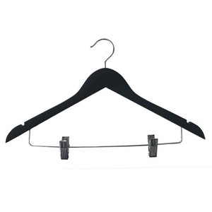Black Wooden Skirt Clip Hanger