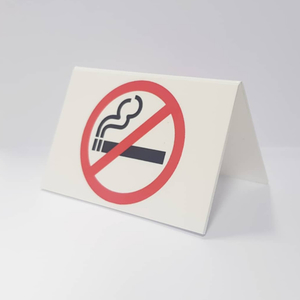 No Smoking Sign - Red/White