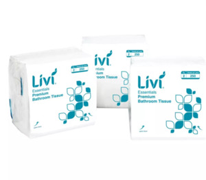 Paper: Livi Essentials Interleave Bathroom Tissue 2ply 250s (36/CTN)
