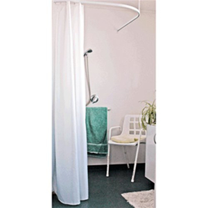 Streamline Shower Curtain 180x220 Unweighted - White