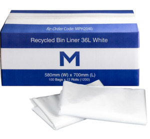 Matthews Recycled Bin Liner 36L (1200/CTN)