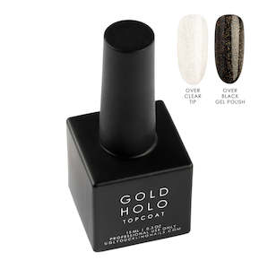 Products: No Wipe Gold Holo Top Coat