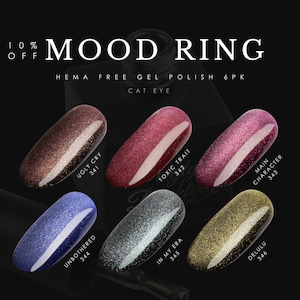 Hema Free: Moonring Cat Eye - 6PK Gel Polish Collection