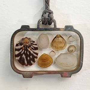 Emotional Baggage with Shells pendant - Giraffe Art Gallery