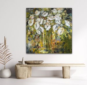 Products: Celebration in White - Available @ Quay Gallery in Whitford - Giraffe Art Gallery